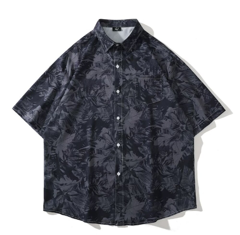 Dark Tropical Print Shirt